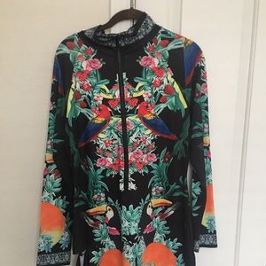 Tropical Half-zip Dress📕